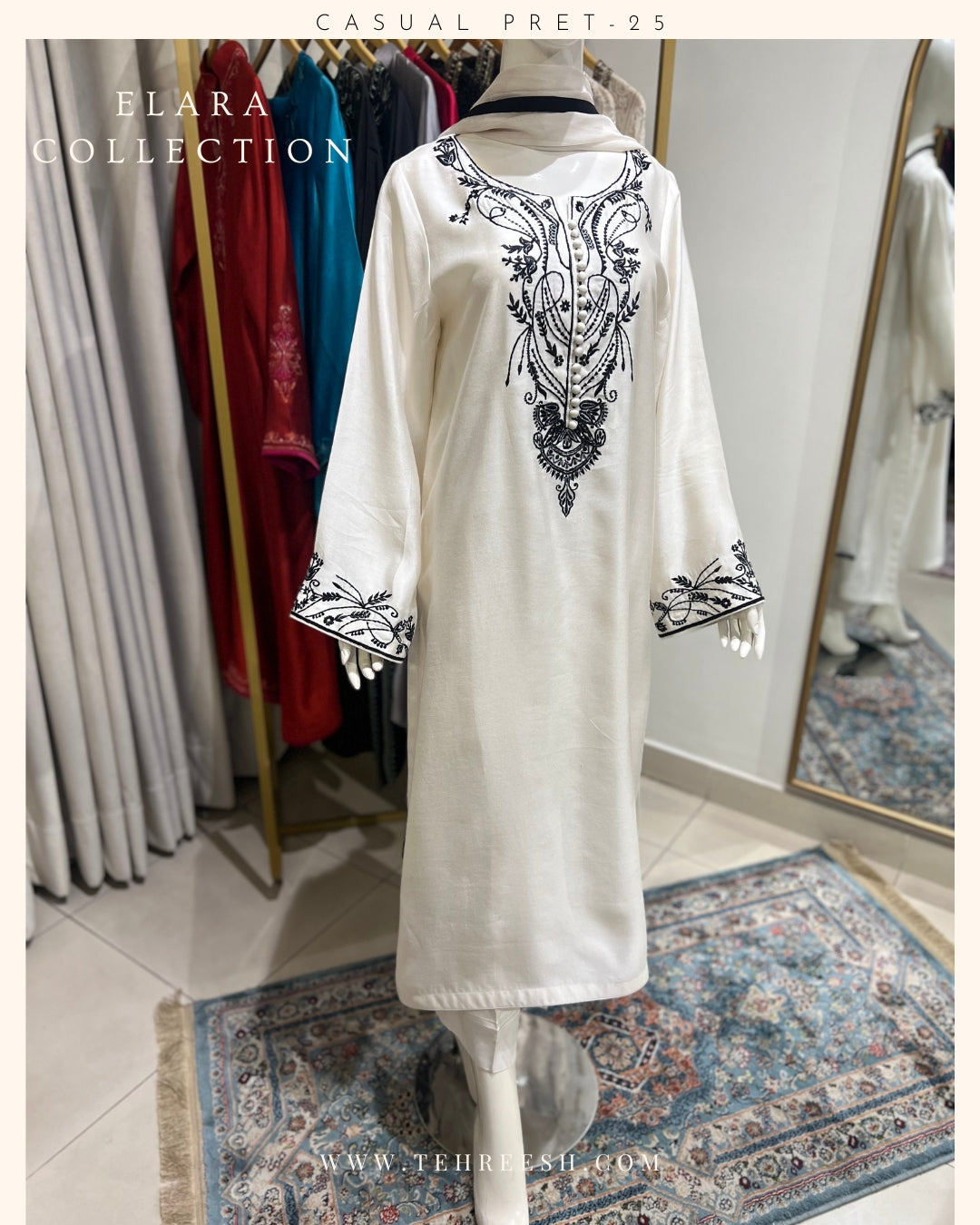 CP16-25 VANILLA- KHADDI SILK SHIRT WITH PANTS