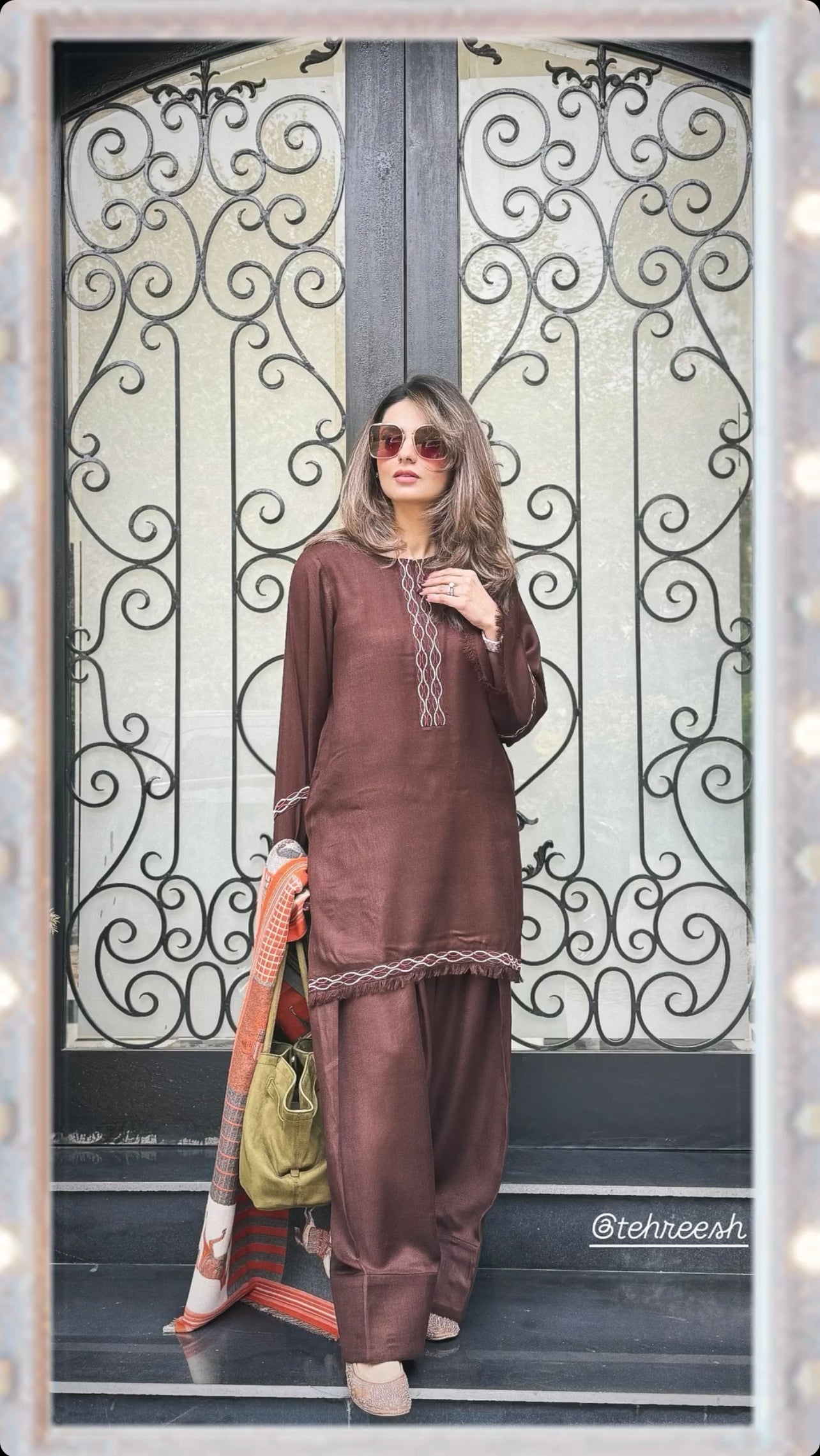 TS25-W60 PASHMINA EMBROIDERED CO-ORDS