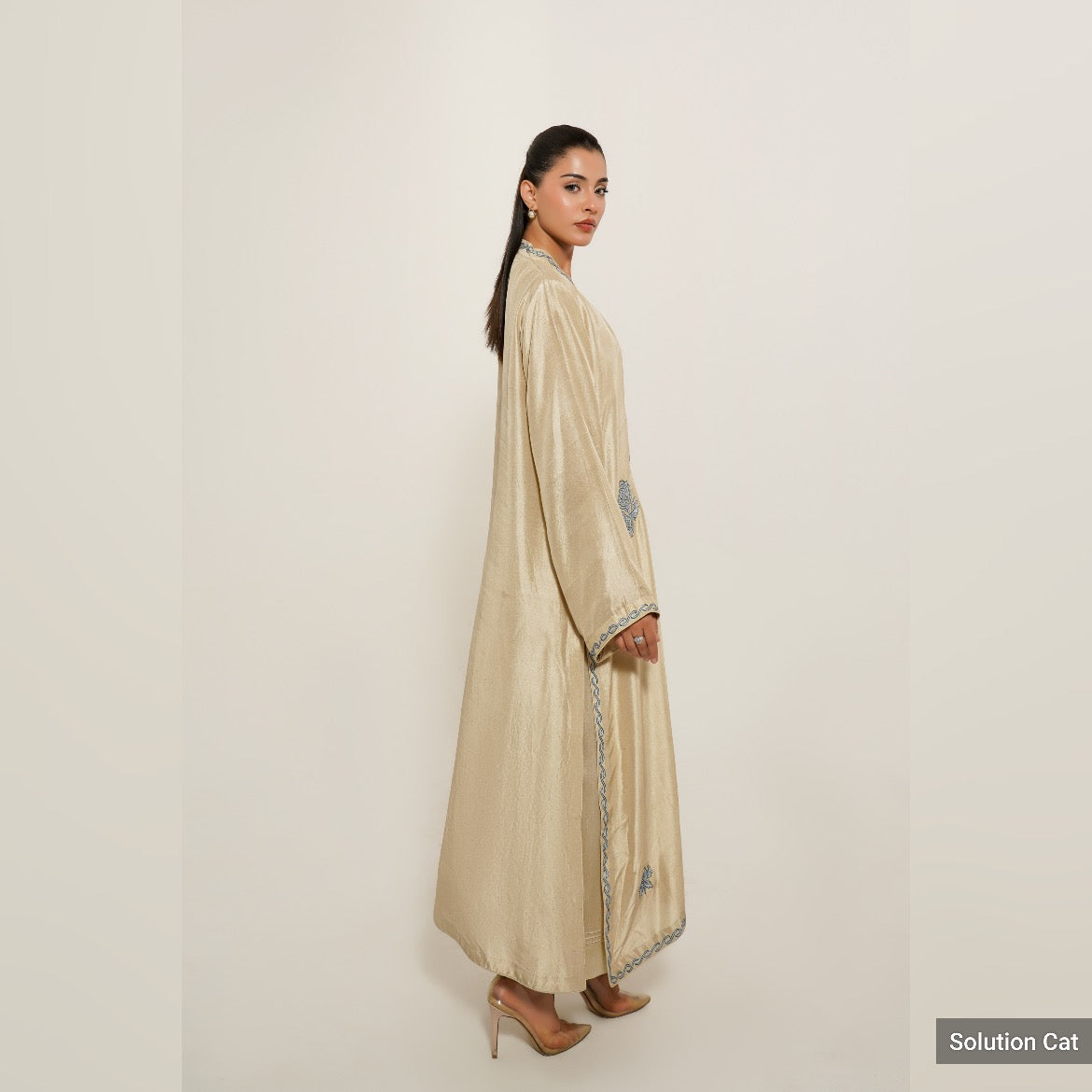 TS26-LX40 FLORACENT Raw Silk Shirt And Pants