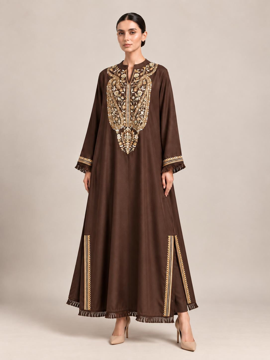 TS26-W87 PASHMINA KAFTAN