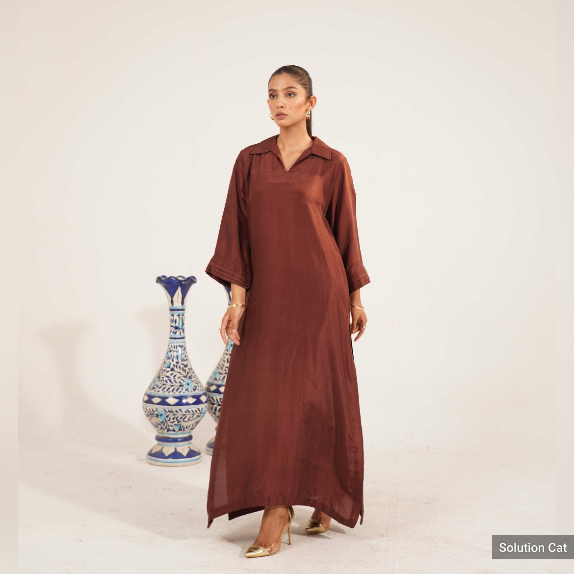 TS26-LX41 MOCHA SILK shirt and pants