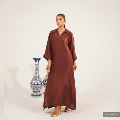 TS26-LX41 MOCHA SILK shirt and pants