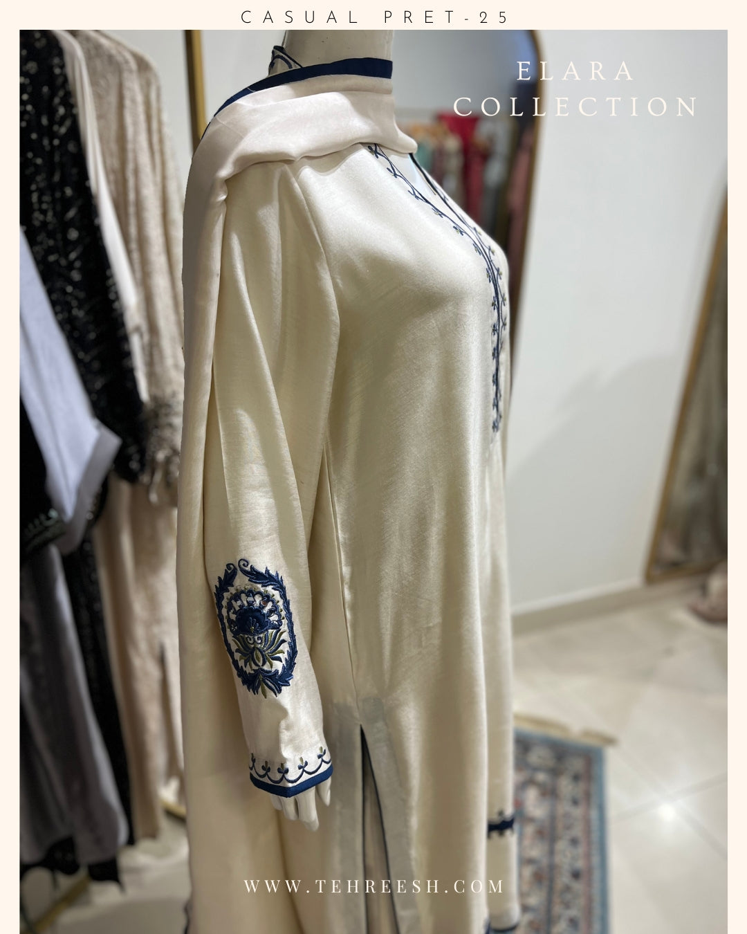CP14-25 INDIGO- KHADDI SILK SHIRT WITH PANTS