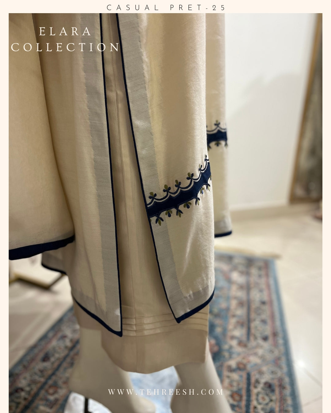 CP14-25 INDIGO- KHADDI SILK SHIRT WITH PANTS