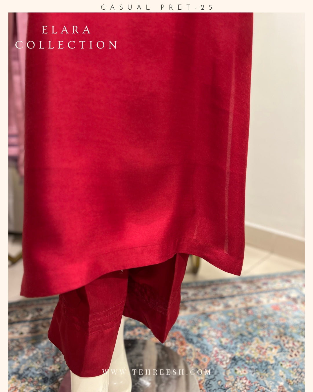 CP19-25 BLUSH- KHADDI SILK SHIRT WITH PANTS