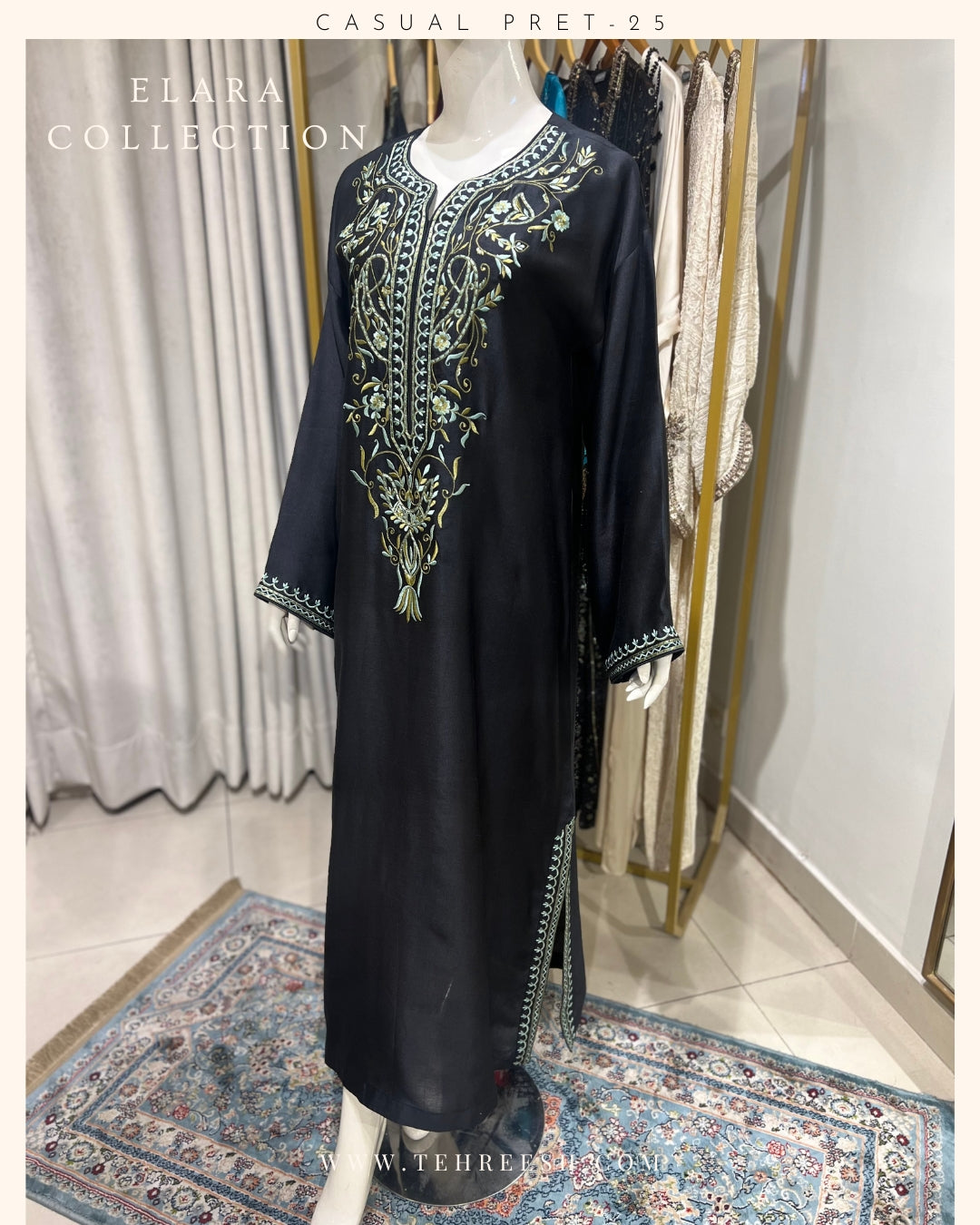 CP18-25 DAZZLE- KHADDI SILK KAFTAN