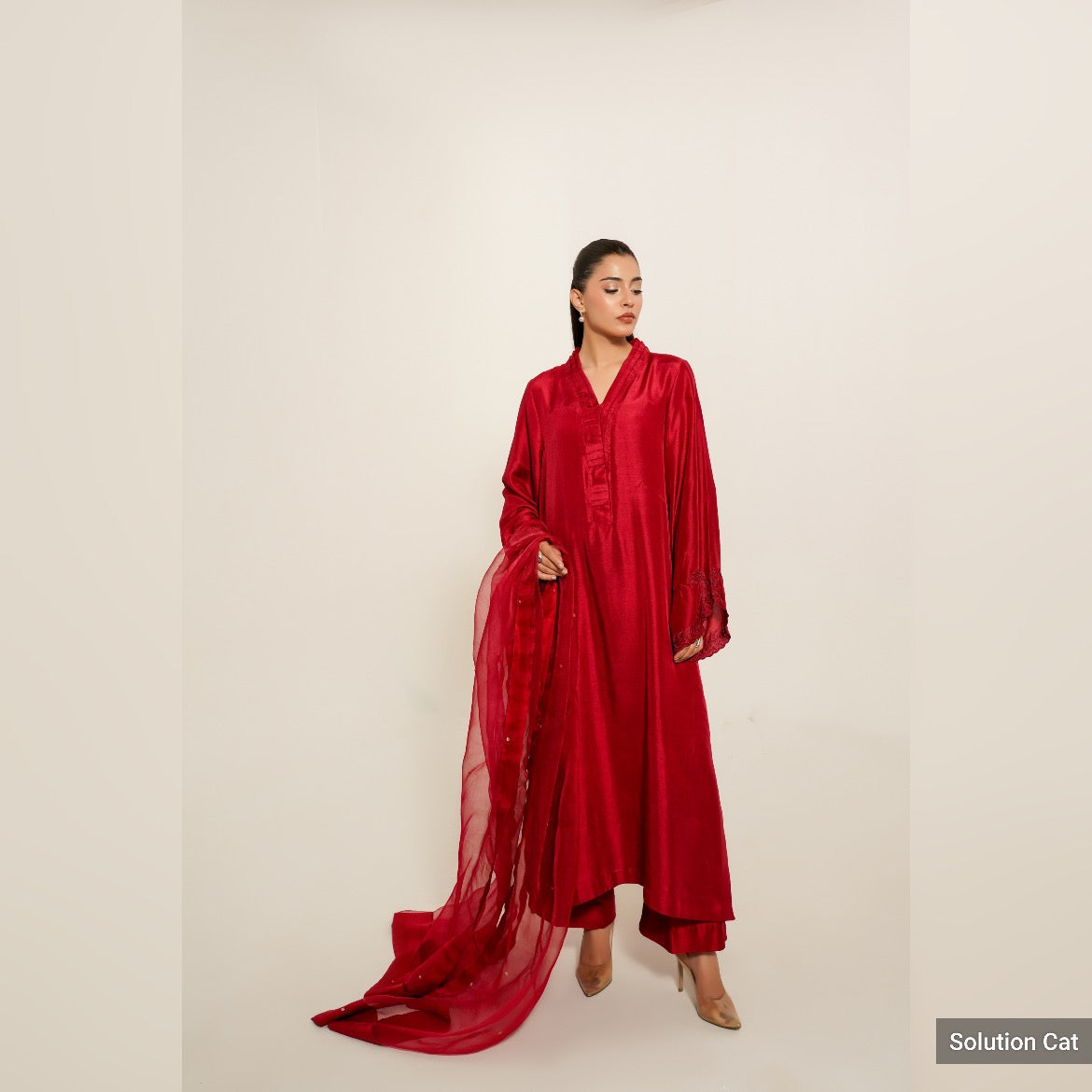 TS26-LX37 CHERRY POP Silk Shirt and Pants