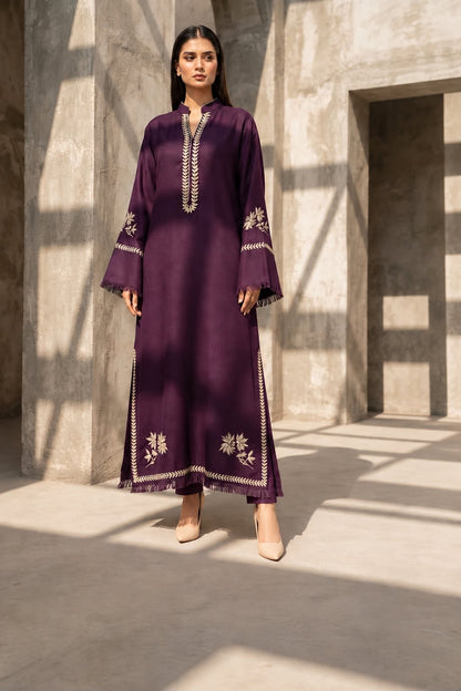 TS25-W83 PASHMINA TILA EMBROIDERED KAFTAN