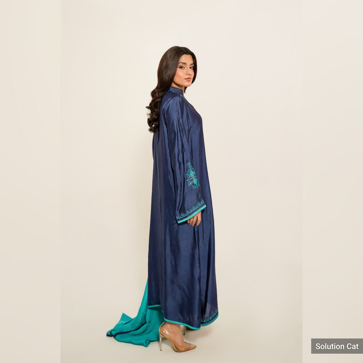 CP11-25 BASIL-  KHADDI SILK SHIRT WITH PANTS