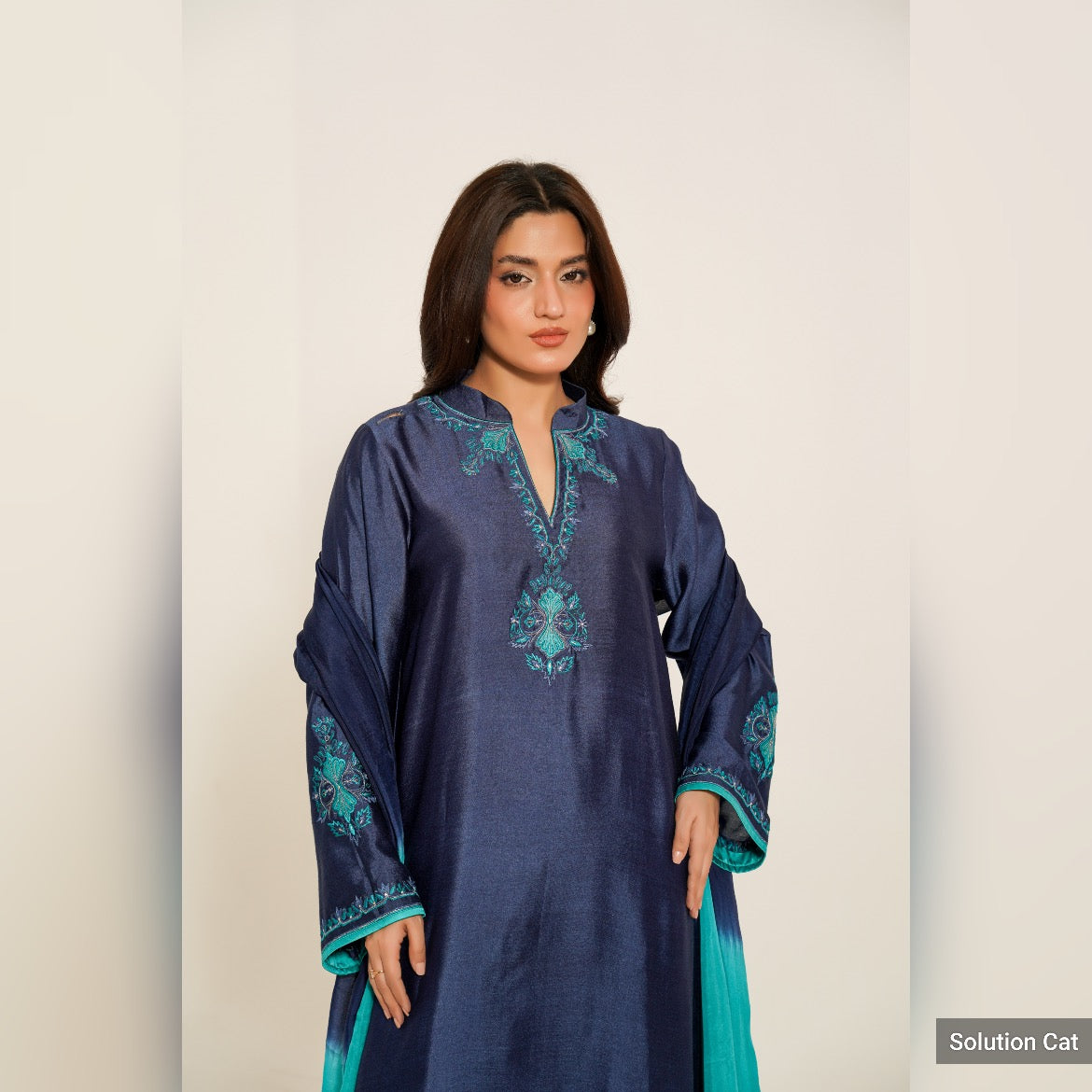 CP11-25 BASIL-  KHADDI SILK SHIRT WITH PANTS
