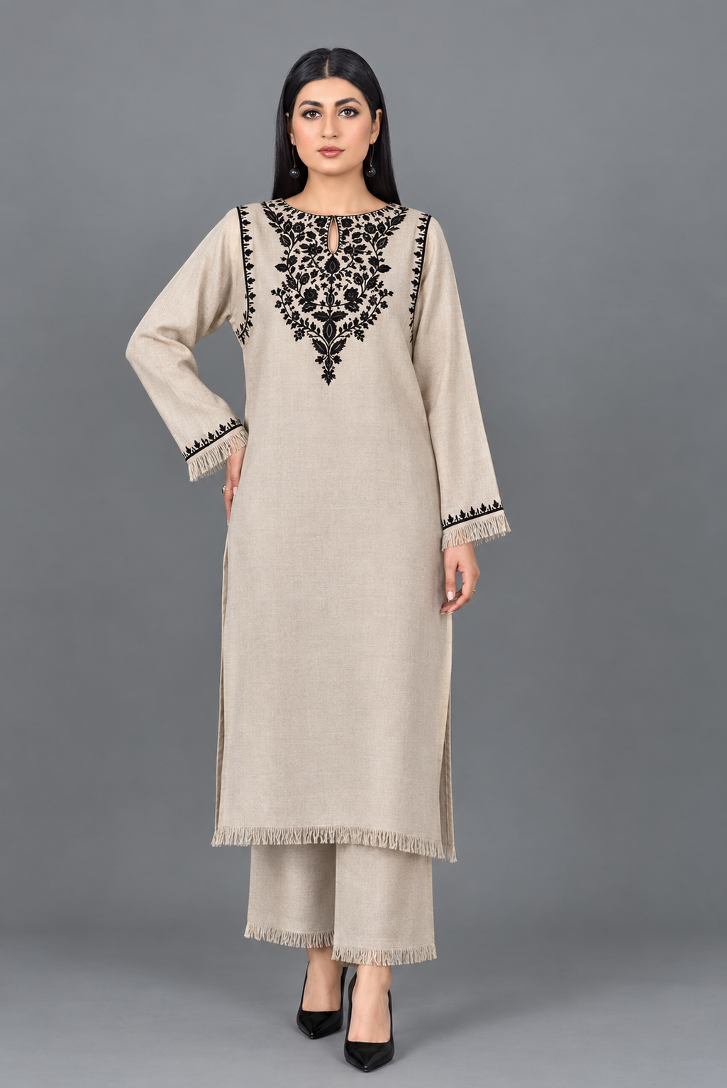 TS23-05 EMBROIDERED PASHMINA