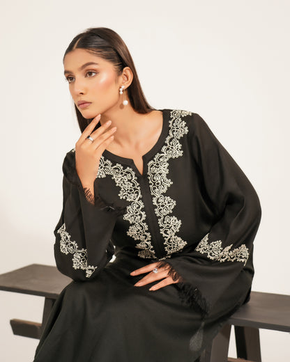 TS25-W62 PASHMINA ANCHOR EMBROIDERED SHIRT