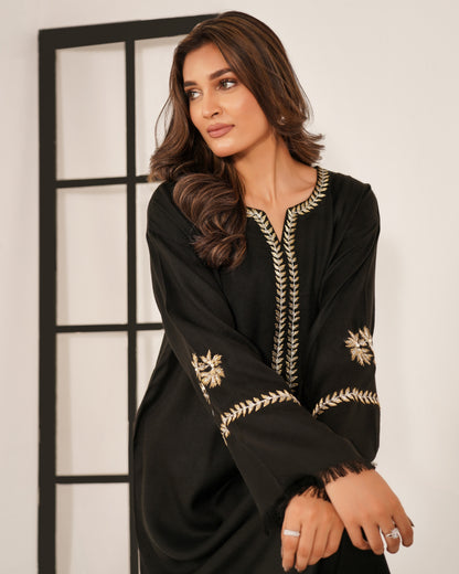 TS25-W81 PASHMINA TILA EMBROIDERED KAFTAN