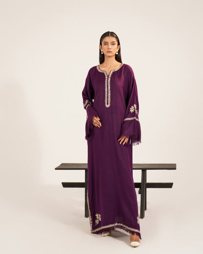 TS25-W83 PASHMINA TILA EMBROIDERED KAFTAN