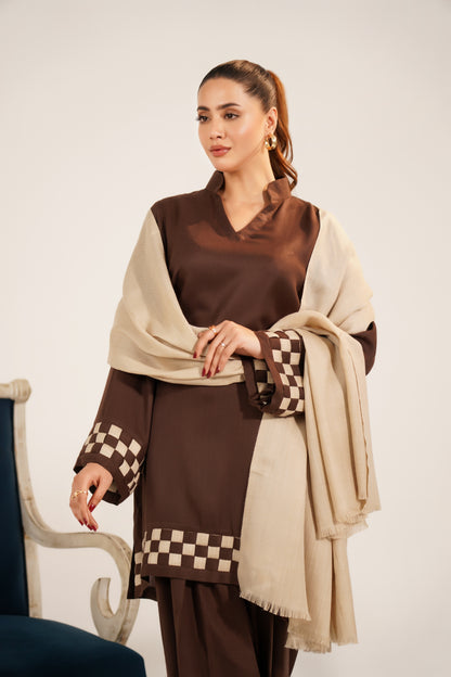 TS25-W52 PASHMINA CHECK CO-ORDS