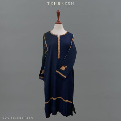 TS23-03 HAND EMBROIDERED PASHMINA KURTA